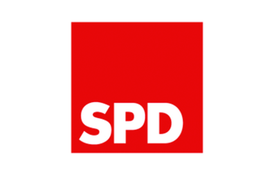 Zu sehen ist das offizielle Logo der Sozialdemokratischen Partei Deutschlands: der weiße Schriftzug SPD auf rotem Hintergrund. | © SPD